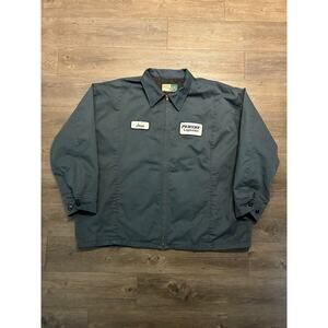 WearGuard Jacket Men's 4XL Blue Team Penske Logistics Work Full Zip Mechanic